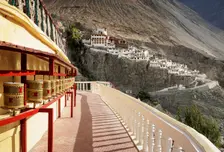 Diskit Monastery, Nubra Valley, Ladakh, India, 2023. Creator: Peter Thompson