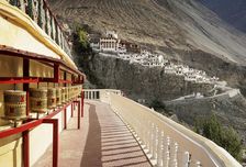 Diskit Monastery, Nubra Valley, Ladakh, India, 2023. Creator: Peter Thompson