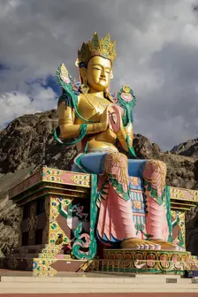 Diskit Chamba, Nubra Valley, Ladakh, India, 2023. Creator: Peter Thompson
