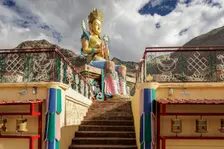 Diskit Chamba, Nubra Valley, Ladakh, India, 2023. Creator: Peter Thompson