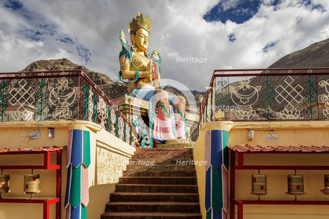 Diskit Chamba, Nubra Valley, Ladakh, India, 2023. Creator: Peter Thompson.