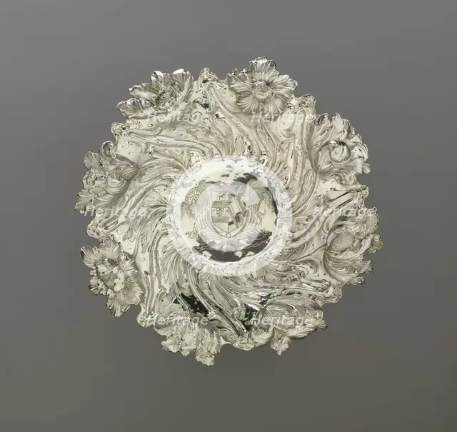 Dish, 1673. Creator: WW (British).
