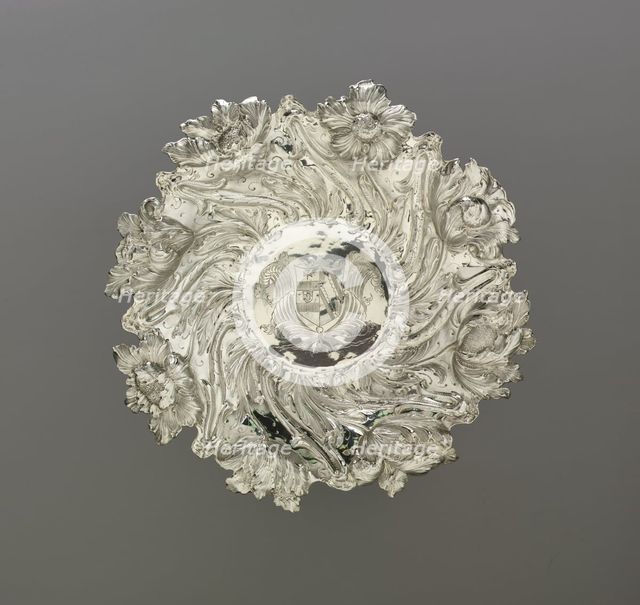 Dish, 1673. Creator: WW (British).