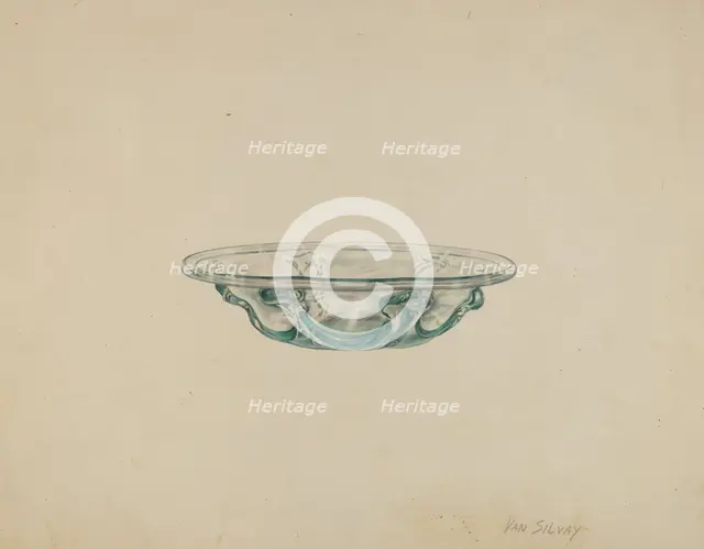 Dish, 1935/1942. Creator: Van Silvay.