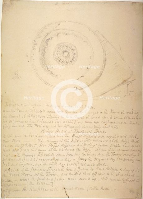 Dish thought to have been used by Princess Elizabeth in 1554, 1830.                                  Artist: Anon
