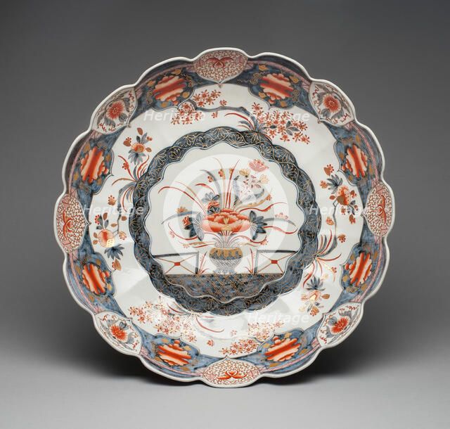 Dish, Vienna, 1725/30. Creator: Du Paquier Porcelain Manufactory.