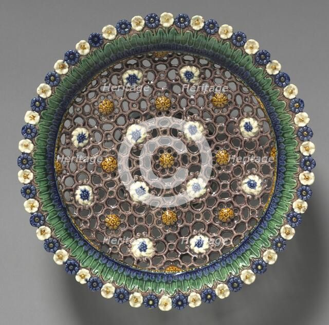 Dish with Open Work, late 1500s. Creator: Bernard Palissy (French, 1510-1589), circle of.
