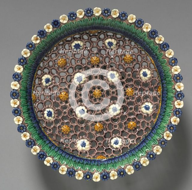 Dish with Open Work, late 1500s. Creator: Bernard Palissy (French, 1510-1589), circle of.
