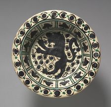 Dish with a Lion, c. 1430-1450. Creator: Unknown