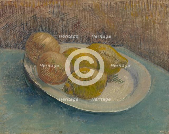 Dish with Citrus Fruit, 1887. Creator: Gogh, Vincent, van (1853-1890).
