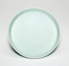 Dish with Clouds, Bats, Gourds, Flowers, and Jui Mushroom, Qing dynasty, Qianlong reign (1736-1795). Creator: Unknown