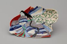 Dish with Design of a Court Woman, 18th century. Creator: Unknown