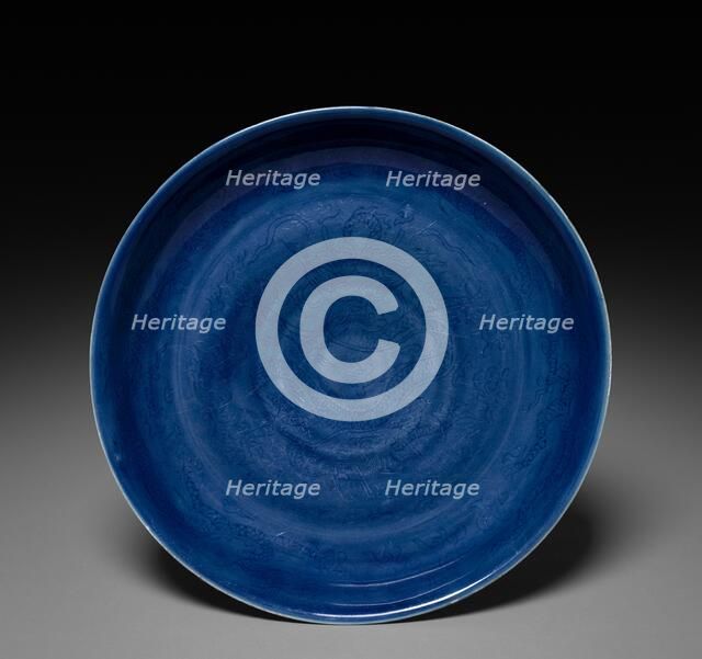 Dish with Dragon and Clouds, 1522-1566. Creator: Unknown.