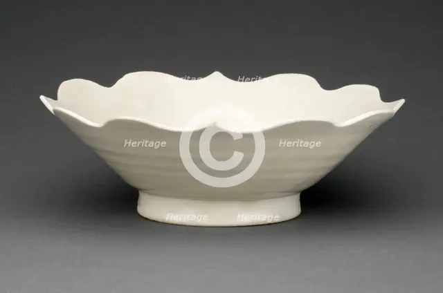 Dish with Flaring, Lobed, and Barbed Rim, Five Dynasties period (907-960). Creator: Unknown.