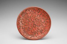 Dish with floral design, 1400-1550. Creator: Unknown