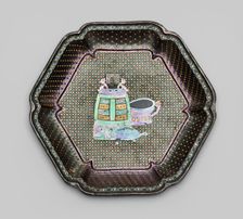 Dish with Images of Ancient Bronzes, Qing dynasty (1644-1911). Creator: Unknown