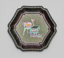Dish with Images of Ancient Bronzes, Qing dynasty (1644-1911). Creator: Unknown