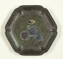 Dish with Images of Antiquities, late Ming (1368-1644) or early Qing dynasty, 17th century. Creator: Unknown