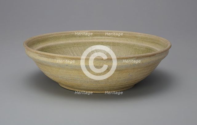 Dish with Incised Fan Pattern, 14th century. Creator: Unknown.