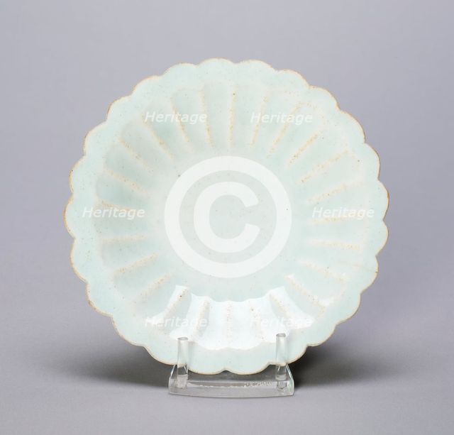 Dish with Lobed Cavetto and Foliate Rim, Song dynasty (960-1279), 11th/12th century. Creator: Unknown.