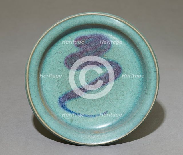 Dish with purple splash, 12th century-early 13th century. Artist: Unknown.