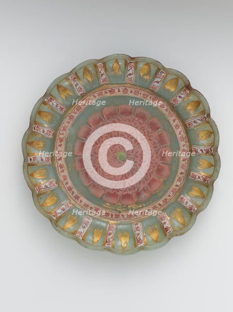 Dish with Peony, India, late 17th-early 18th century. Creator: Unknown.