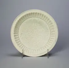 Dish with Peonies and Leaves, Song dynasty (960-1279). Creator: Unknown