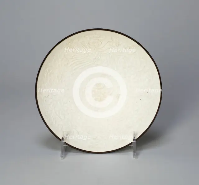 Dish with Peonies and Phoenixes, Song dynasty (960-1279). Creator: Unknown.