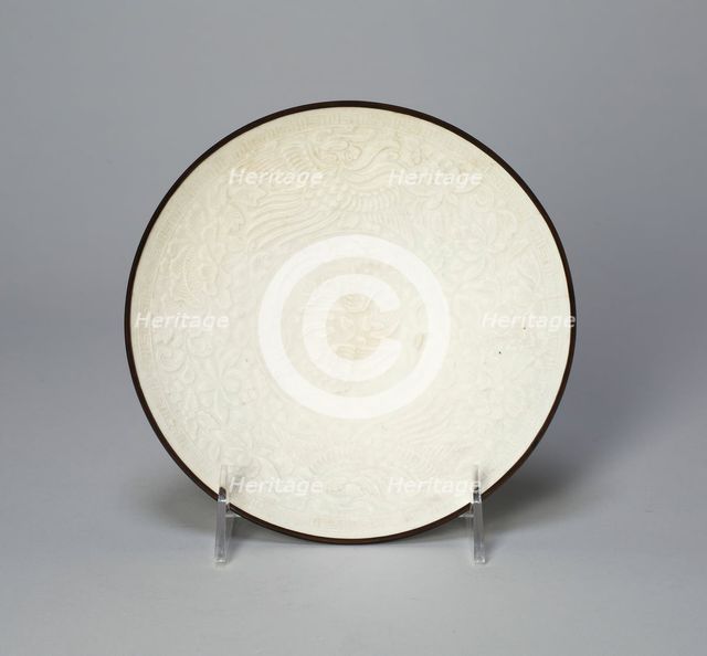 Dish with Peonies and Phoenixes, Song dynasty (960-1279). Creator: Unknown.