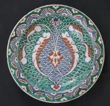 Dish with Scale-Pattern Design, Turkey, ca. 1575-80. Creator: Unknown
