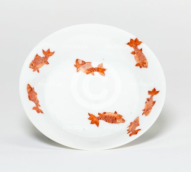 Dish with Ten Fish, Qing dynasty (1644-1911), Yongzheng peirod (1723-1735). Creator: Unknown.