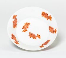 Dish with Ten Fish, Qing dynasty (1644-1911), Yongzheng reign period (1723-1735). Creator: Unknown