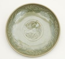 Dish with Undulating Peony-Leaf Scrolls, Northern Song dynasty (960-1127). Creator: Unknown