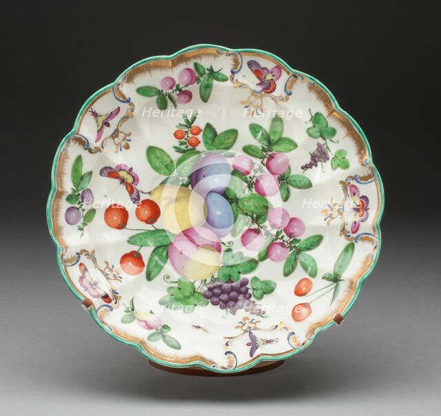 Dish, Worcester, 1770/75. Creator: Royal Worcester.
