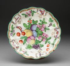 Dish, Worcester, 1770/75. Creator: Royal Worcester