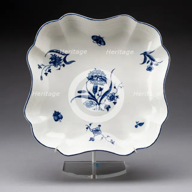 Dish, Worcester, c. 1755. Creator: Royal Worcester.