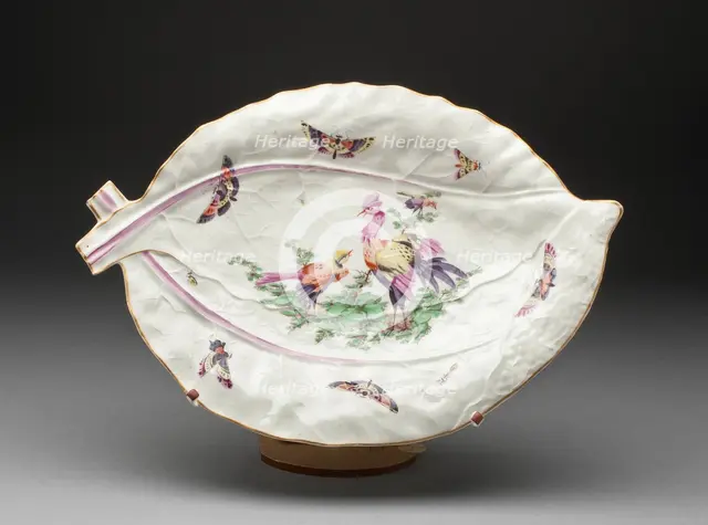 Dish, Worcester, c. 1760. Creator: Royal Worcester.