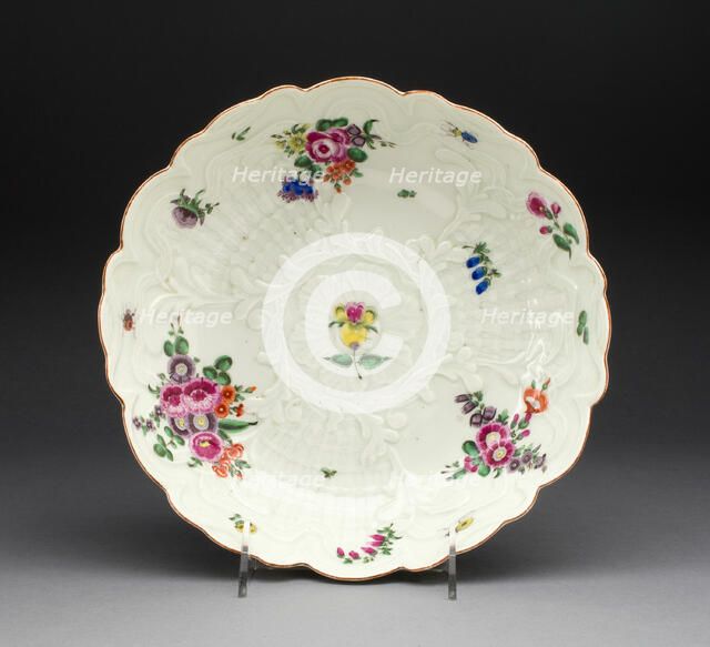 Dish, Worcester, c. 1760. Creator: Royal Worcester.