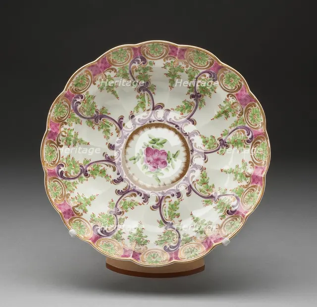 Dish, Worcester, c. 1775. Creator: Royal Worcester.