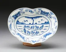 Dish, Worcester, c. 1770. Creator: Royal Worcester