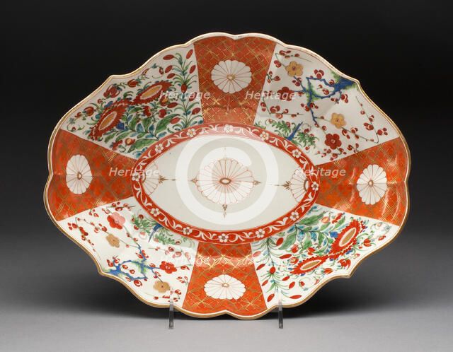 Dish, Worcester, c. 1770. Creator: Royal Worcester.