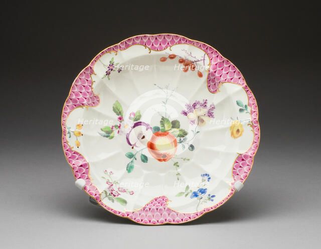 Dish, Worcester, c. 1770. Creator: Royal Worcester.