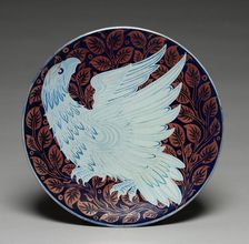 Dish, c. 1900. Creator: William Frend De Morgan (British, 1839-1917); Charles Passenger (British)
