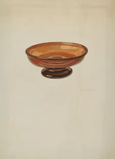 Dish, c. 1940. Creator: V. L. Vance