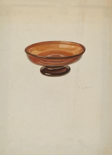 Dish, c. 1940. Creator: V. L. Vance