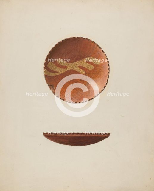 Dish, c. 1940. Creator: Isadore Goldberg.
