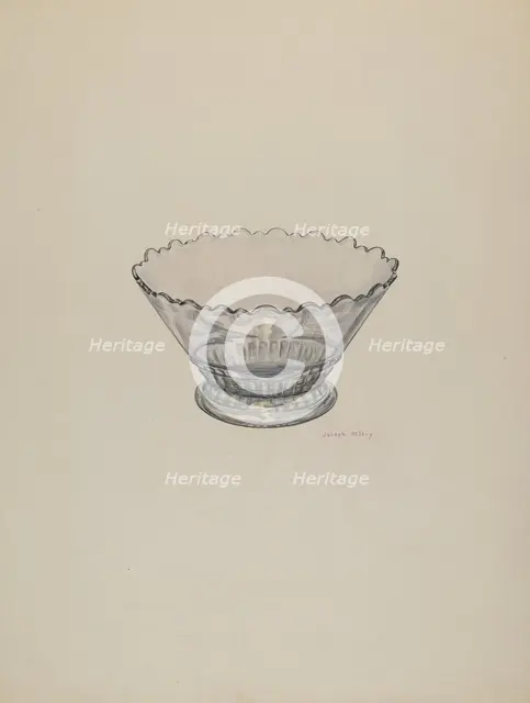 Dish, c. 1940. Creator: Joseph Mitry.