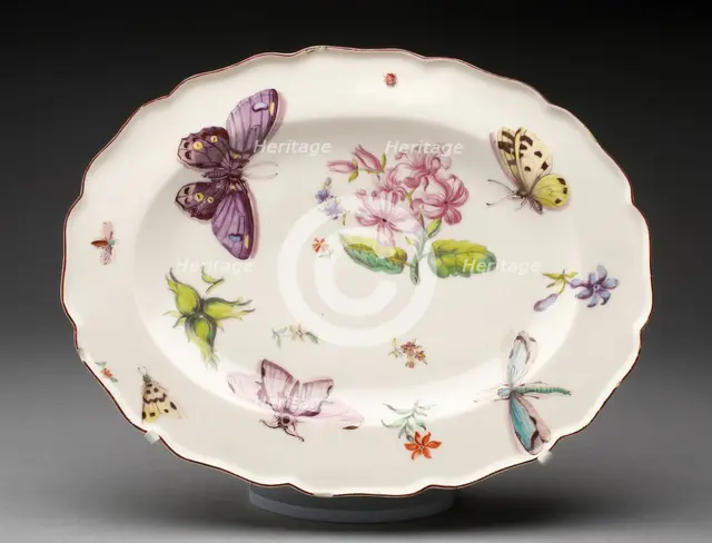 Dish, Chelsea, c. 1750. Creator: Chelsea Porcelain Manufactory.