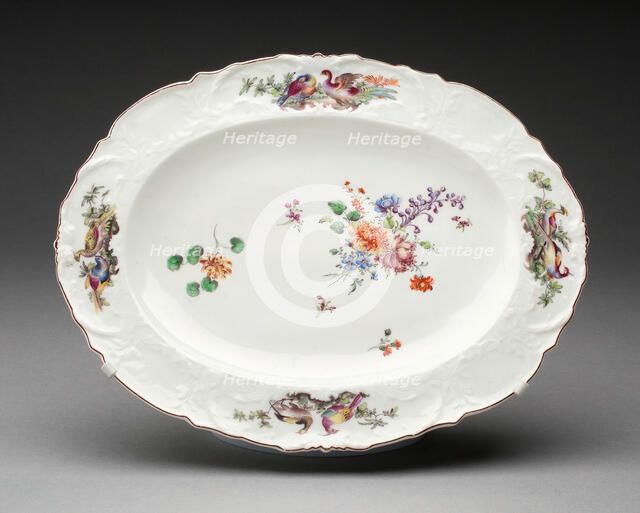 Dish, Chelsea, c. 1760. Creator: Chelsea Porcelain Manufactory.