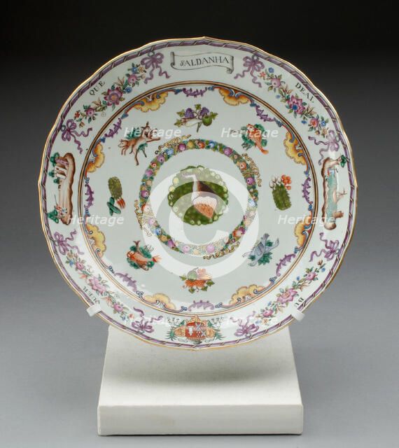 Dish, China, 1760/70. Creator: Jingdezhen Porcelain.